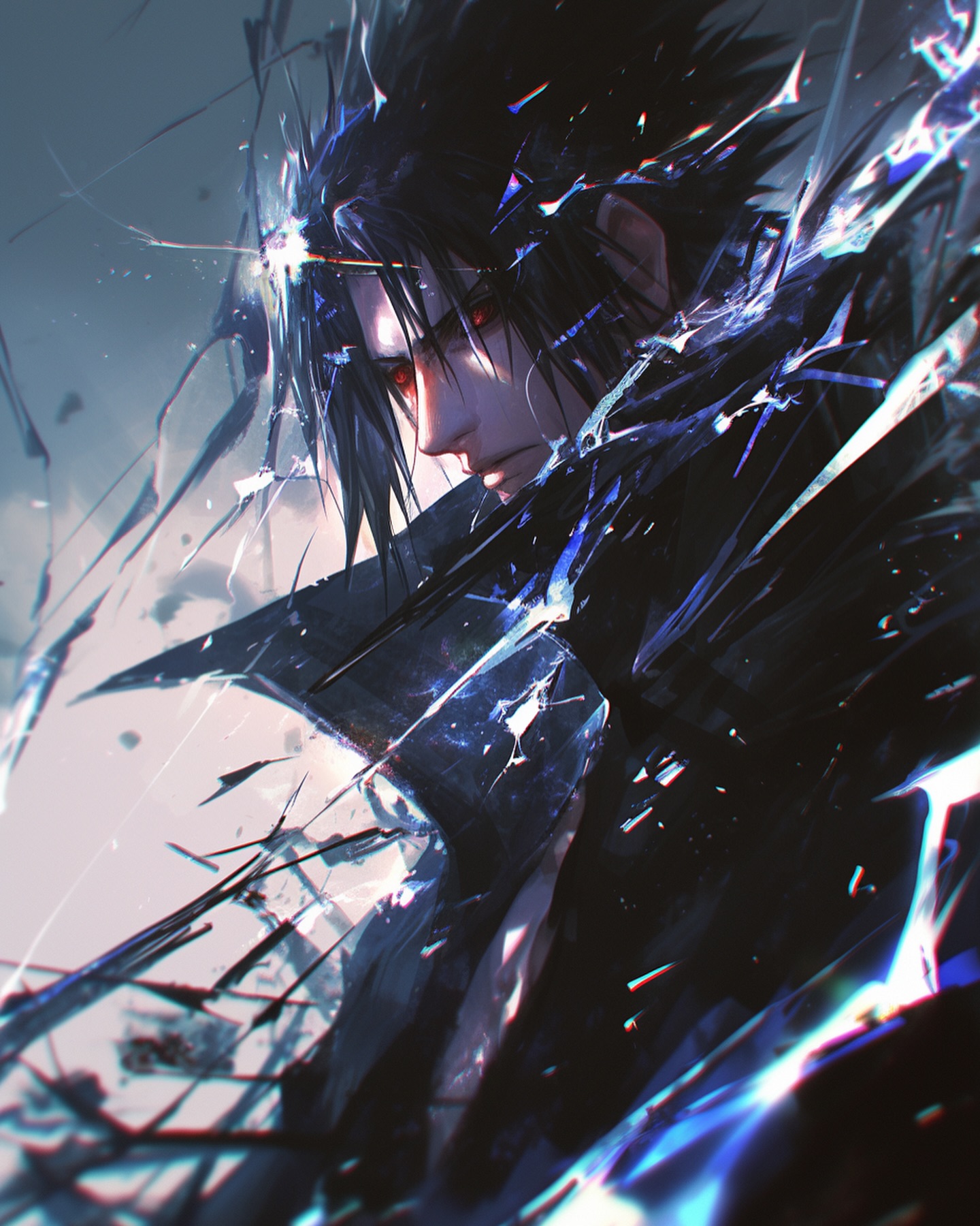 Naruto Anime Wallpaper - Sasuke Uchiha 手機桌布