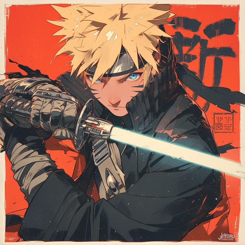 Naruto Anime Wallpaper - Minato Namikaze 手机壁纸